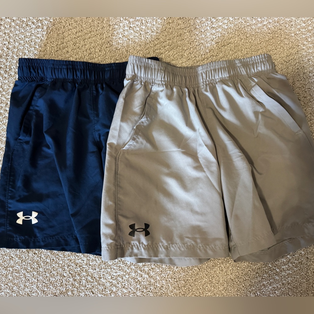 Under Armour Navy & Gray Athletic Shorts (set of 2)
